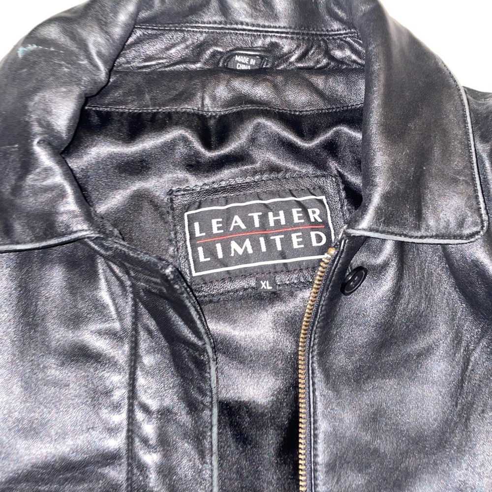 Black Leather Limited leather coat